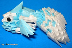 Peixe Origami Block Folding 3D